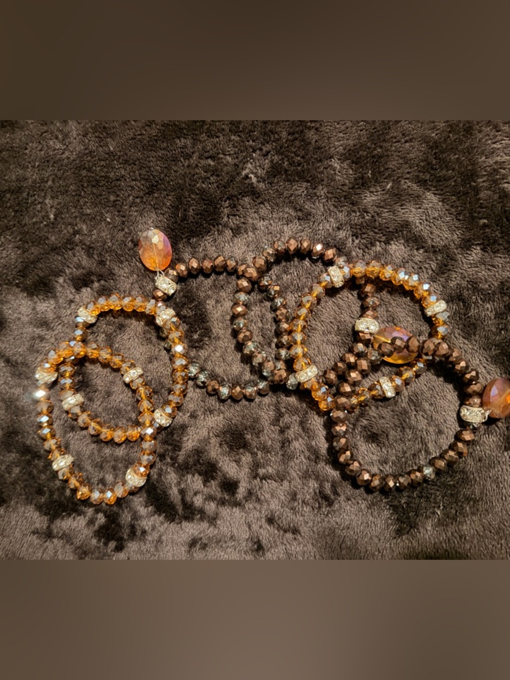 Sassy Jones Chocolate Malia Bracelet Stack